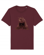 Bear WordArt Tricou mânecă scurtă Unisex Rocker