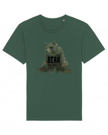 Bear WordArt Bottle Green