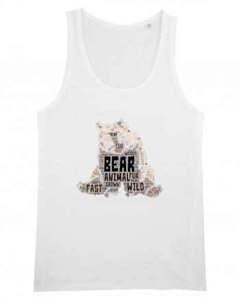 Bear WordArt White