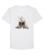 Bear WordArt Tricou mânecă scurtă guler larg Bărbat Skater