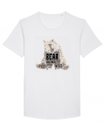 Bear WordArt White