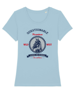 questionable Tricou mânecă scurtă guler larg fitted Damă Expresser