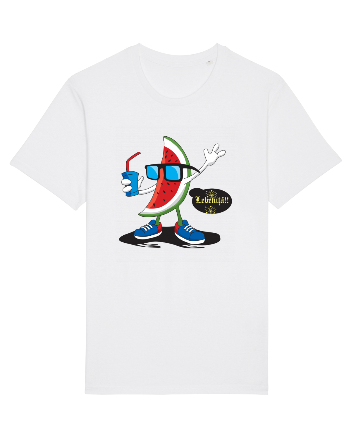 Tricou mânecă scurtă Unisex Rocker White