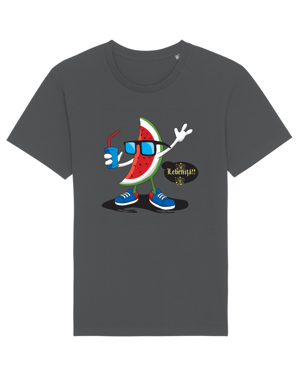 Tricou mânecă scurtă Unisex Rocker Anthracite