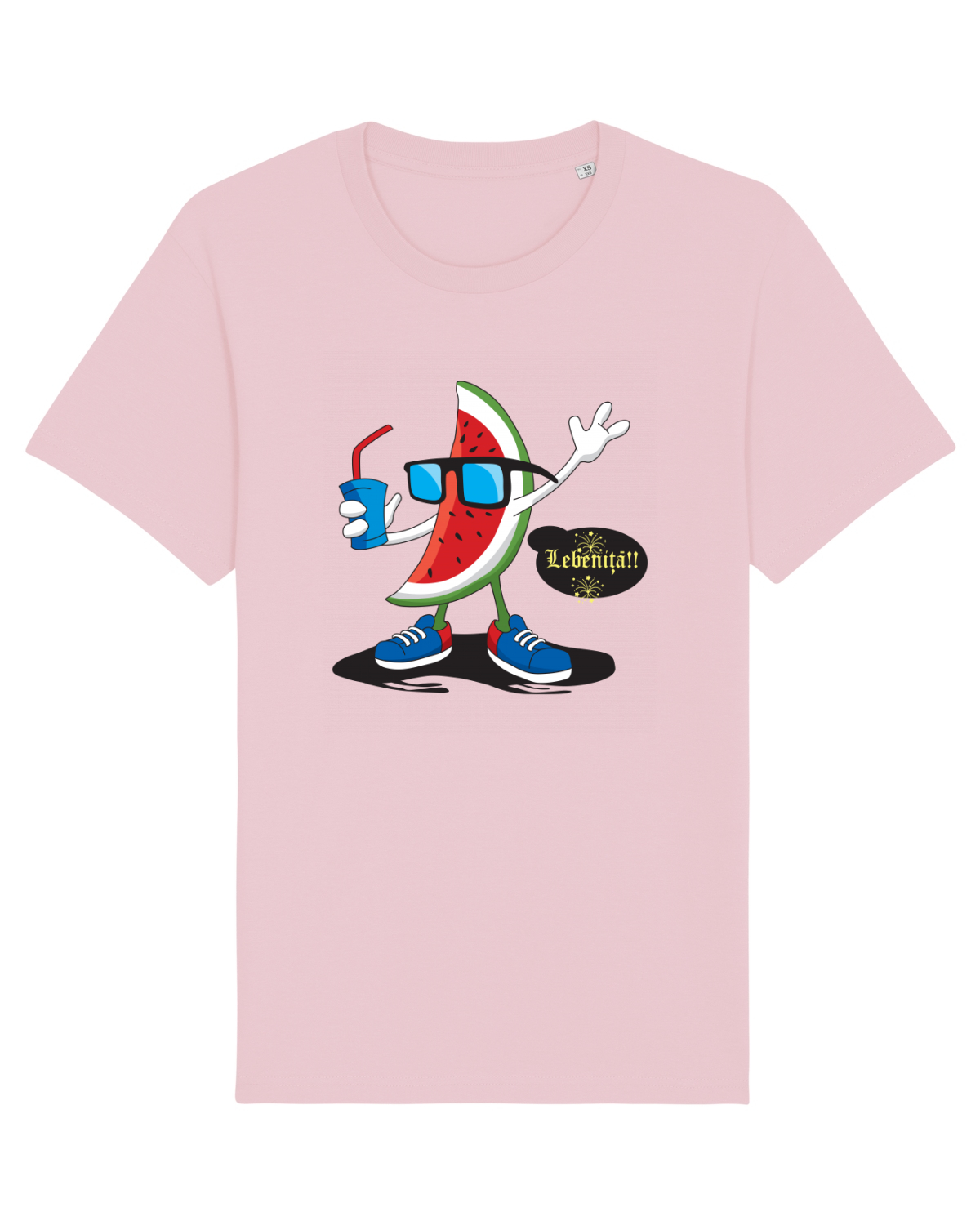 Tricou mânecă scurtă Unisex Rocker Cotton Pink