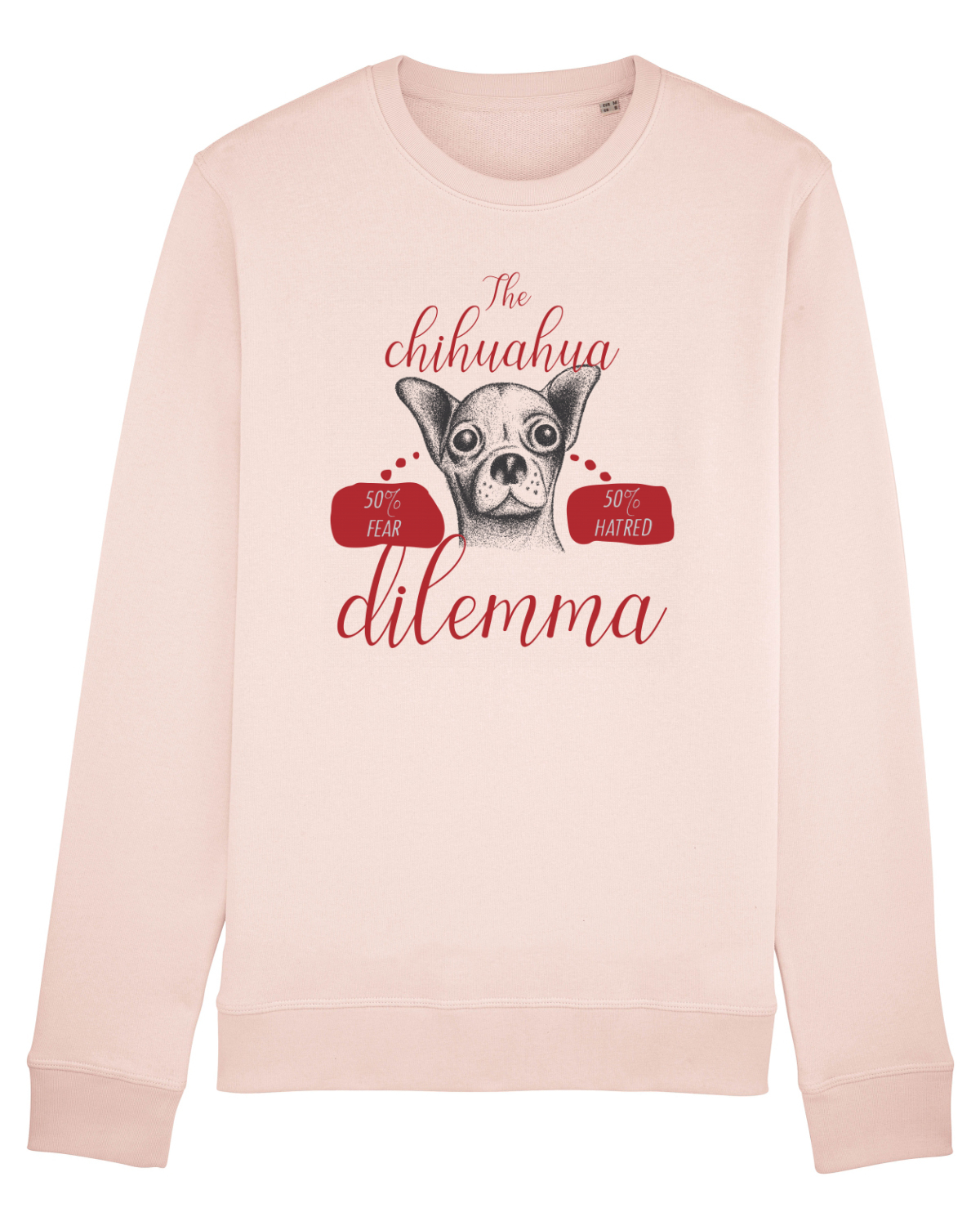 Bluză mânecă lungă Unisex Rise Candy Pink