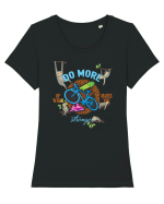 lazy-more Tricou mânecă scurtă guler larg fitted Damă Expresser
