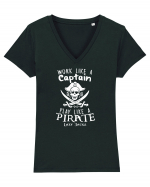 CAPTAIN PIRATE Tricou mânecă scurtă guler V Damă Evoker