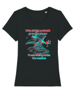 3d-umbrella Tricou mânecă scurtă guler larg fitted Damă Expresser