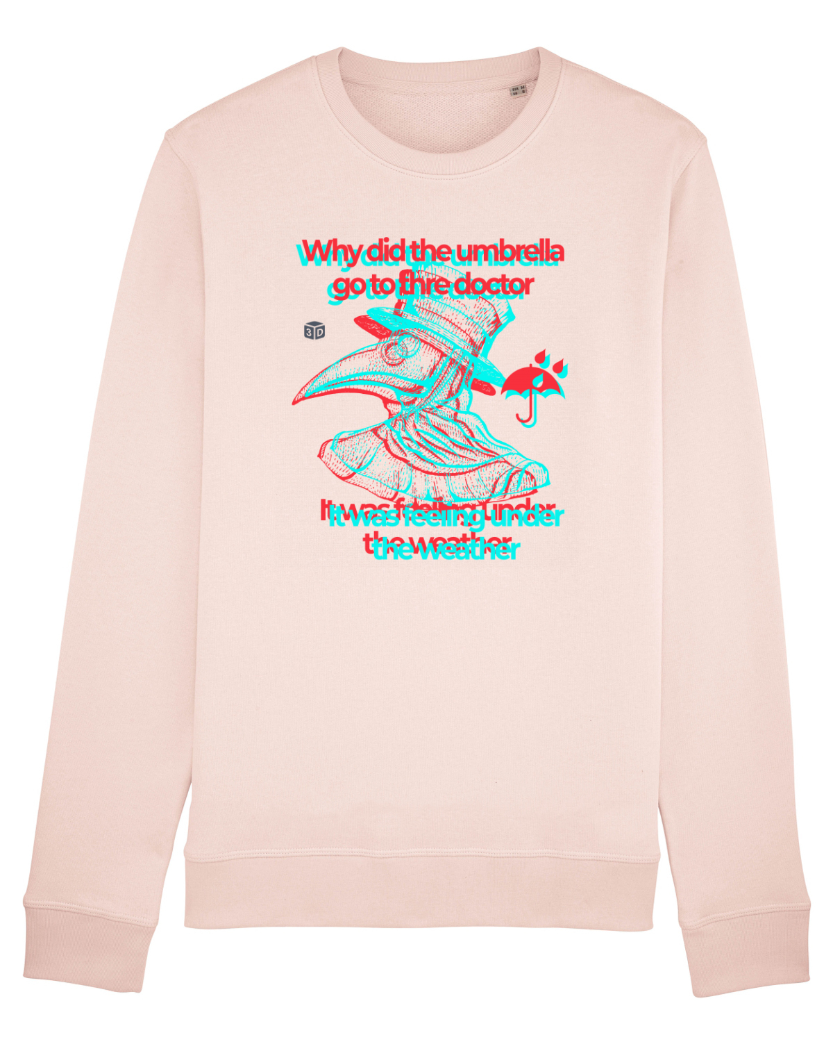 Bluză mânecă lungă Unisex Rise Candy Pink