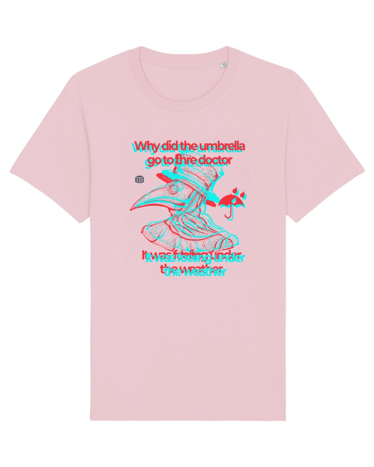 Tricou mânecă scurtă Unisex Rocker Cotton Pink