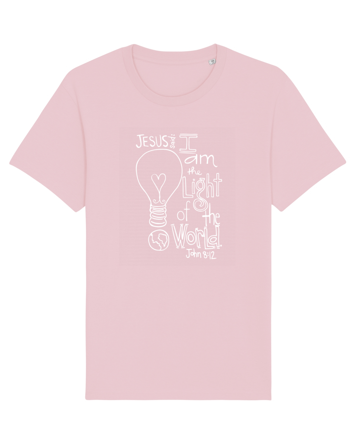 Tricou mânecă scurtă Unisex Rocker Cotton Pink