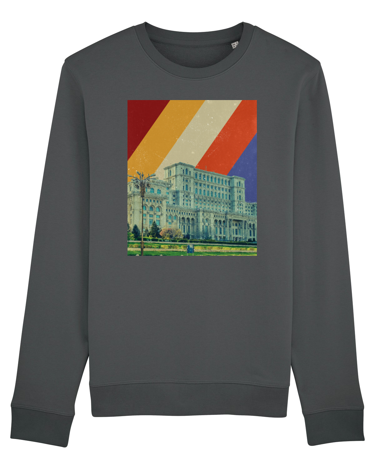 Bluză mânecă lungă Unisex Rise Anthracite