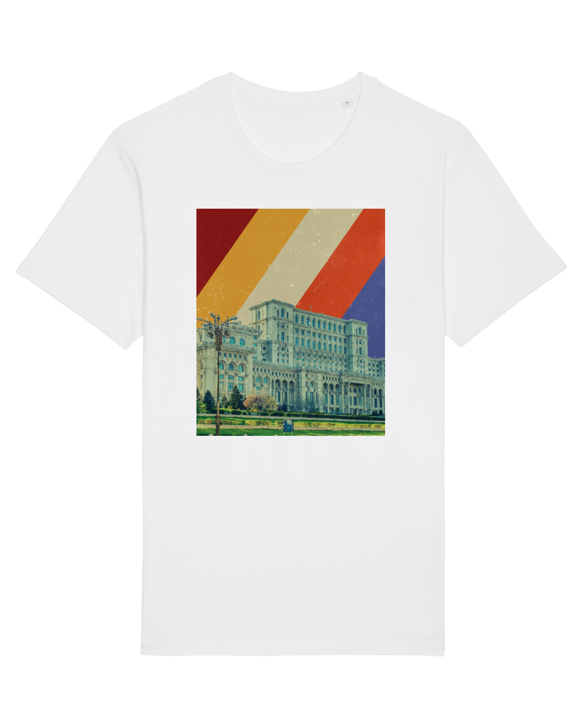 Tricou mânecă scurtă Unisex Rocker White