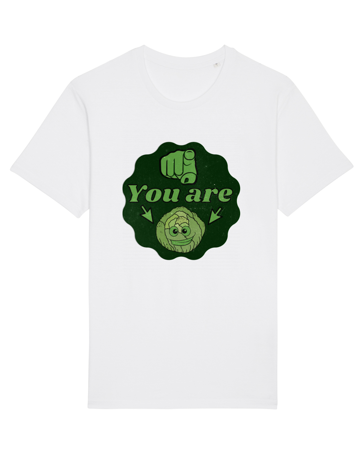 Tricou mânecă scurtă Unisex Rocker White