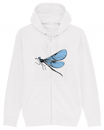 Hippie Blue Insect White