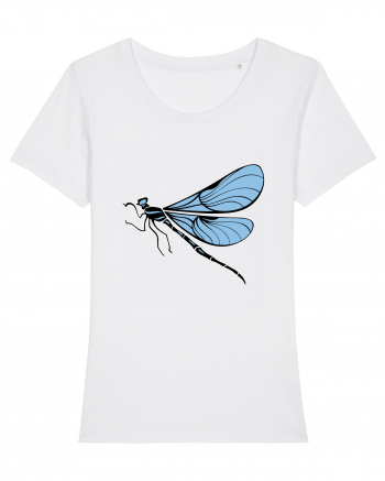 Hippie Blue Insect White