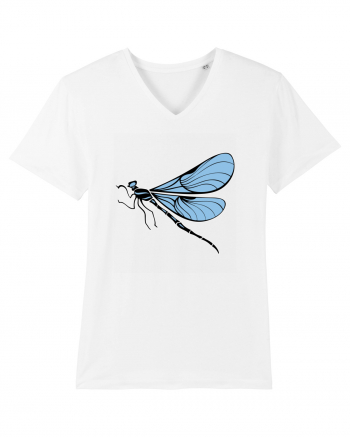 Hippie Blue Insect White