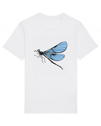 Hippie Blue Insect White