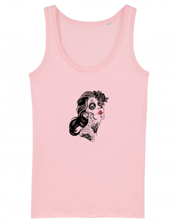 Sugar skull lady Cotton Pink