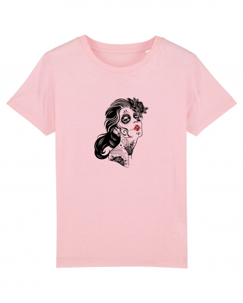 Sugar skull lady Cotton Pink