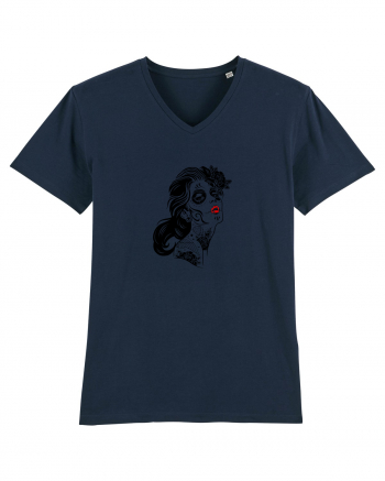 Sugar skull lady French Navy