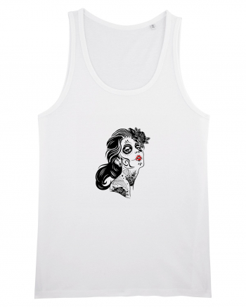 Sugar skull lady White