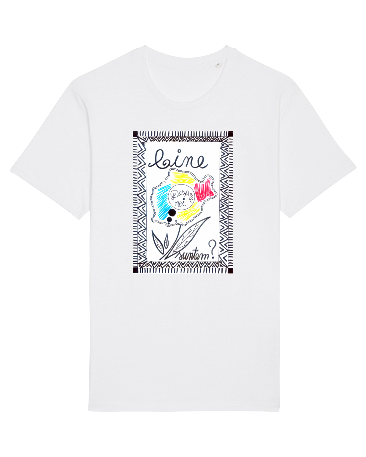 Tricou mânecă scurtă Unisex Rocker White