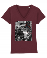 Vintage Rock Tricou mânecă scurtă guler V Damă Evoker