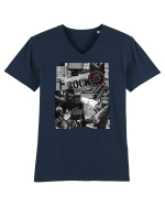 Vintage Rock Tricou mânecă scurtă guler V Bărbat Presenter