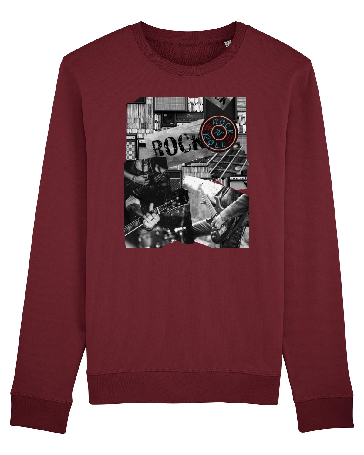 Bluză mânecă lungă Unisex Rise Burgundy