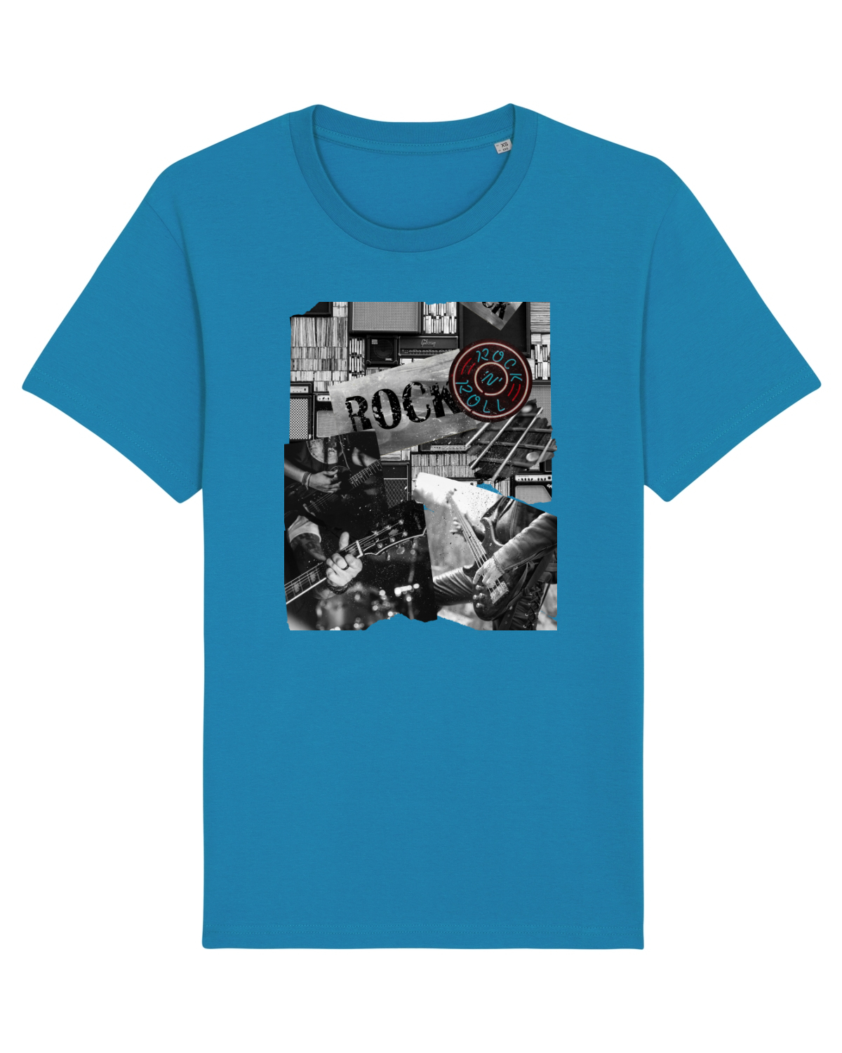 Tricou mânecă scurtă Unisex Rocker Azur