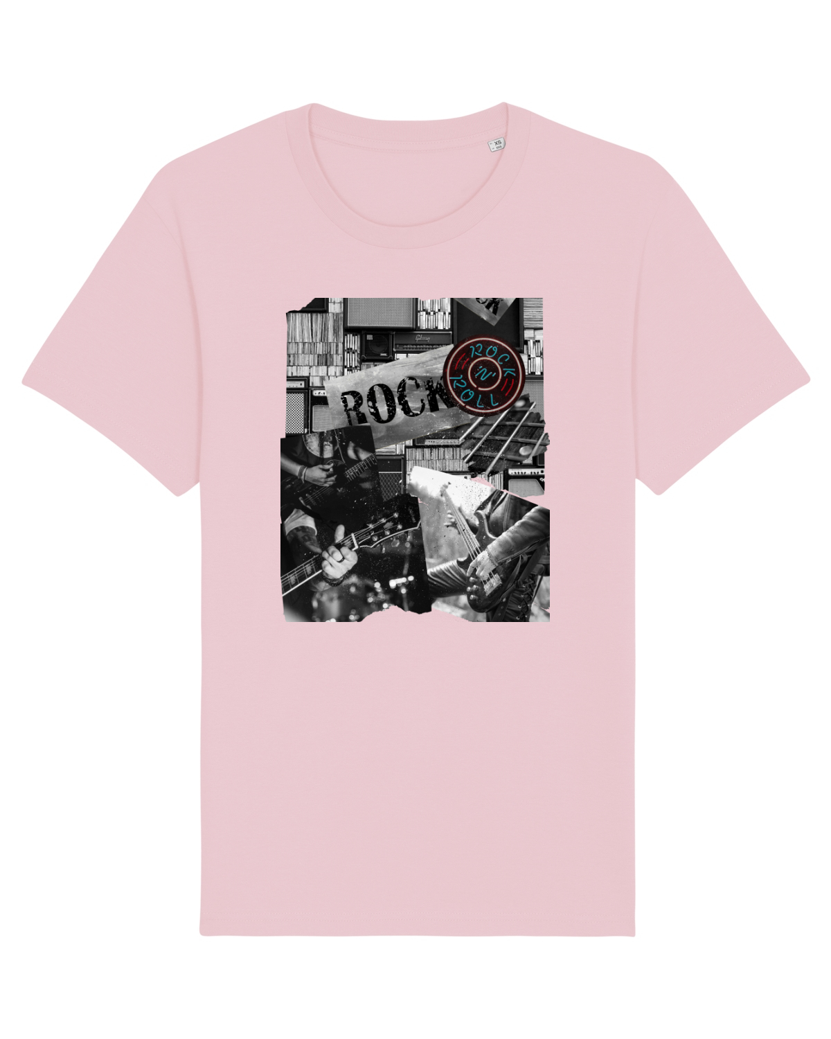 Tricou mânecă scurtă Unisex Rocker Cotton Pink