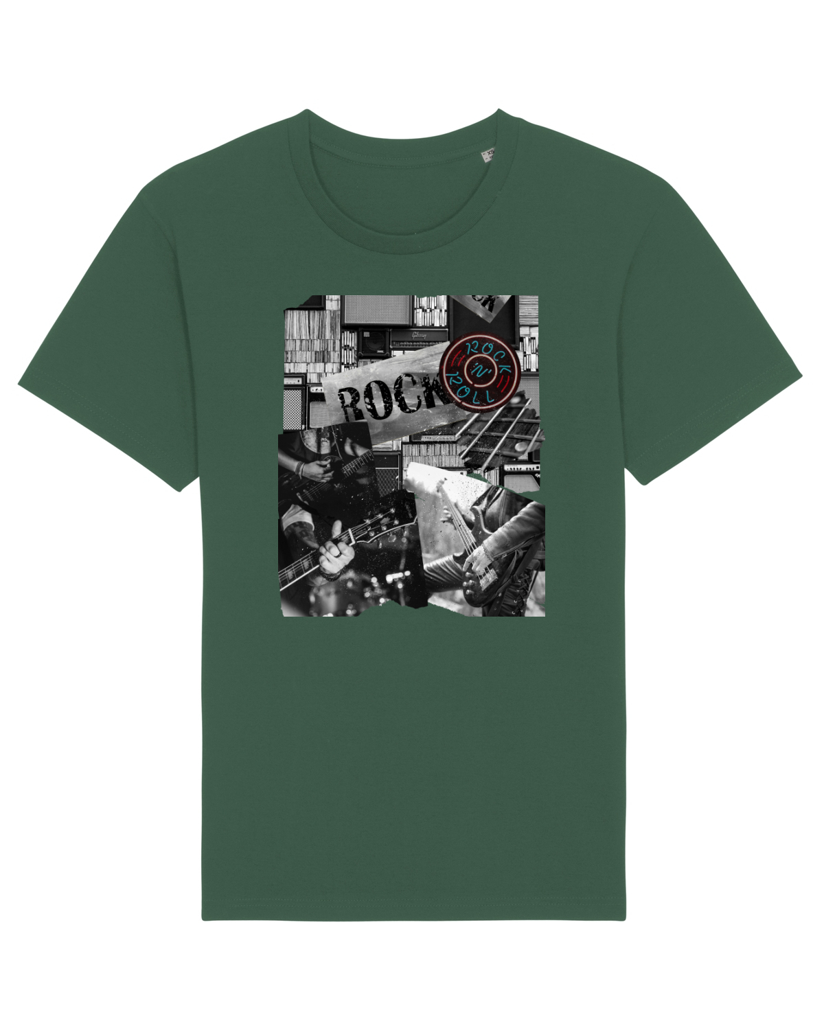 Tricou mânecă scurtă Unisex Rocker Bottle Green
