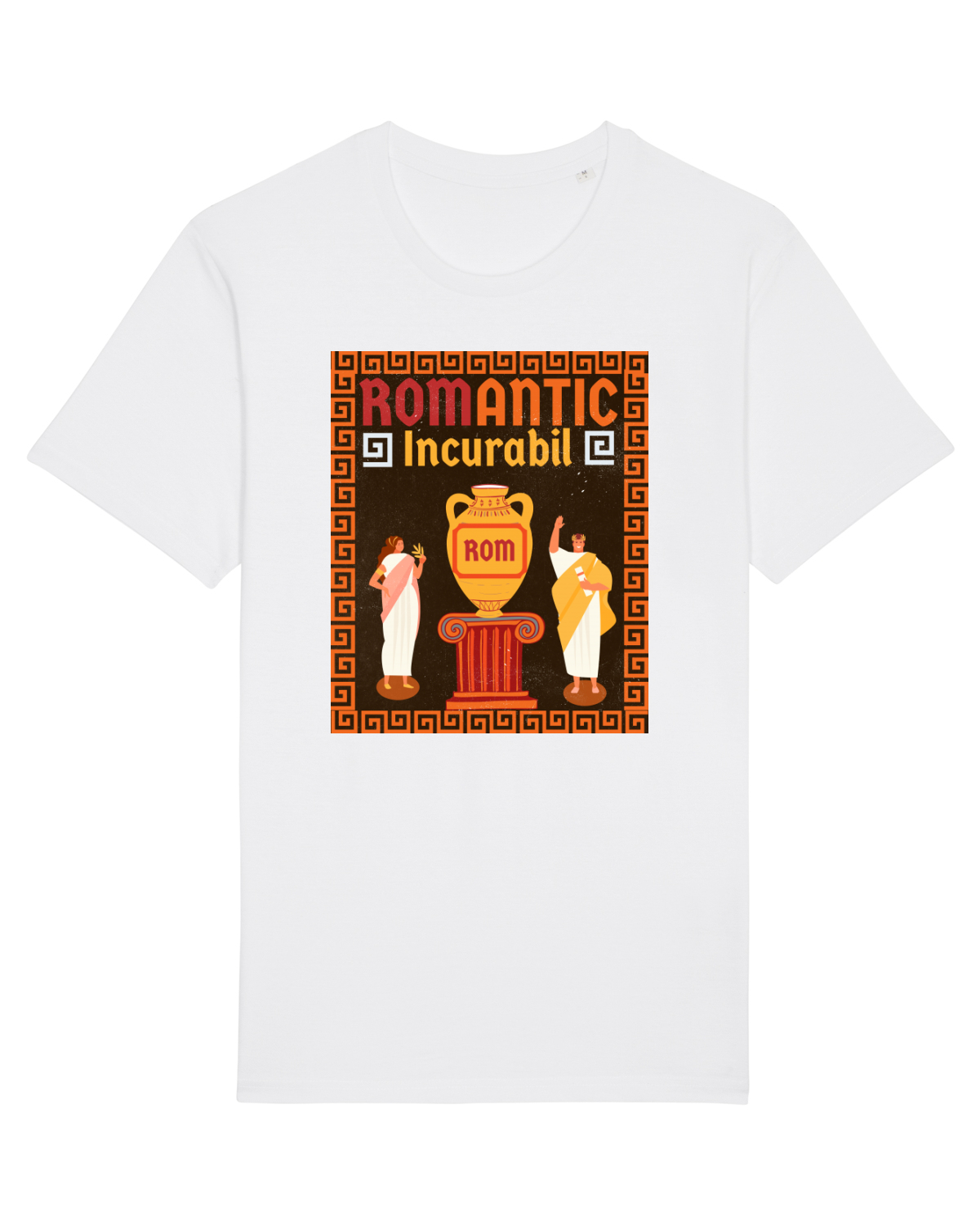 Tricou mânecă scurtă Unisex Rocker White