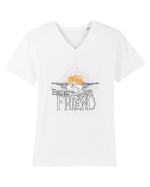 bee my friend Tricou mânecă scurtă guler V Bărbat Presenter