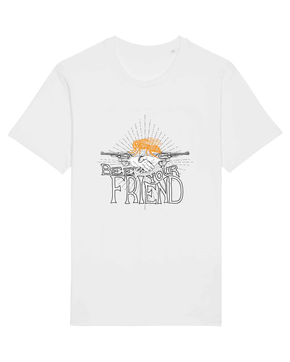 Tricou mânecă scurtă Unisex Rocker White