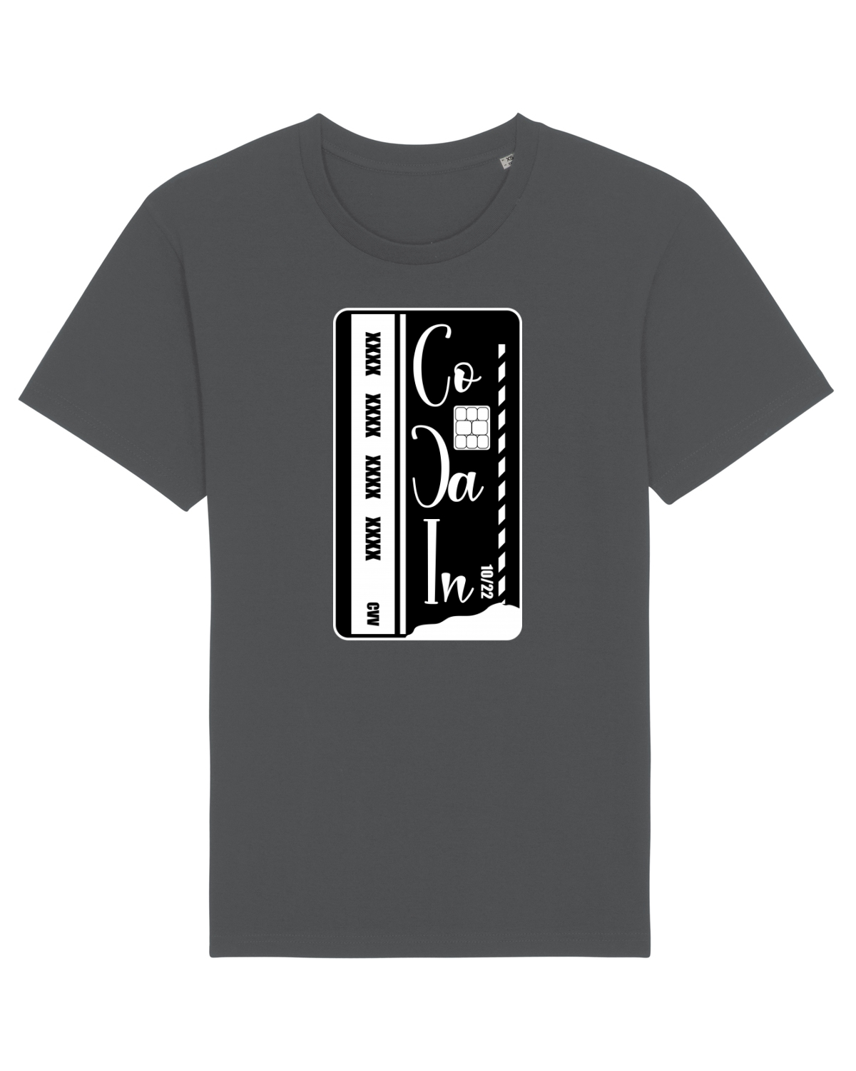 Tricou mânecă scurtă Unisex Rocker Anthracite