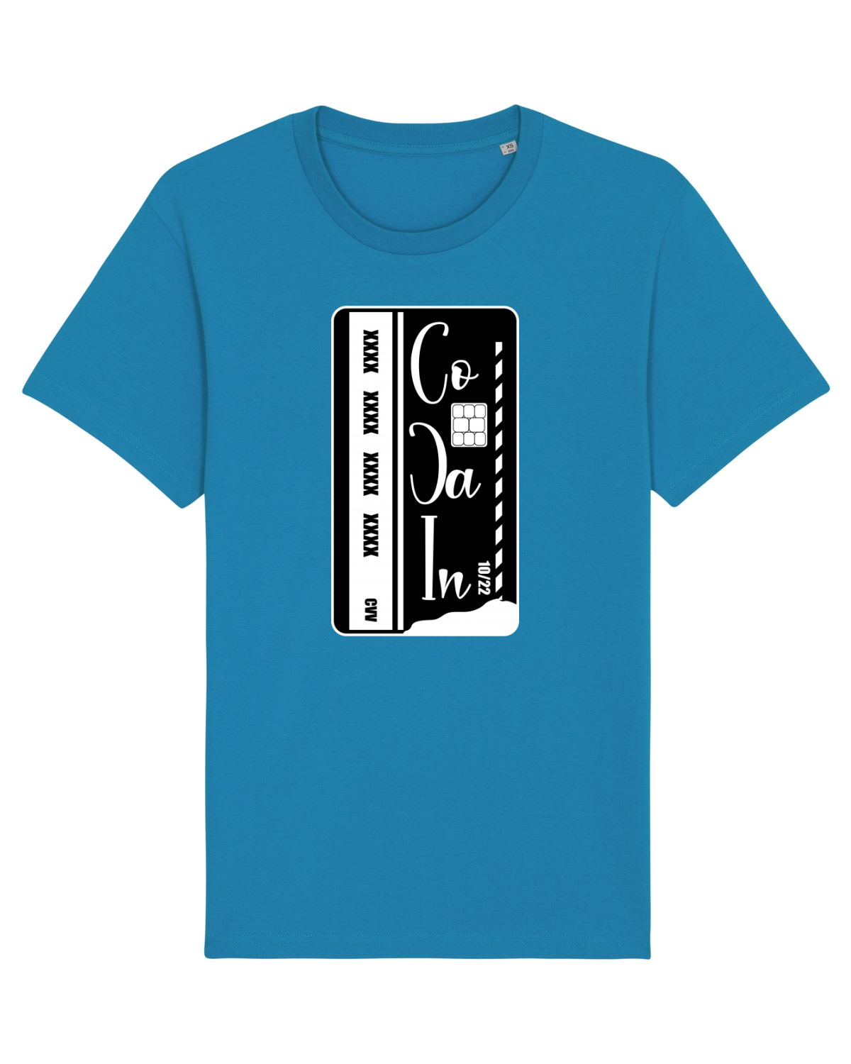 Tricou mânecă scurtă Unisex Rocker Azur