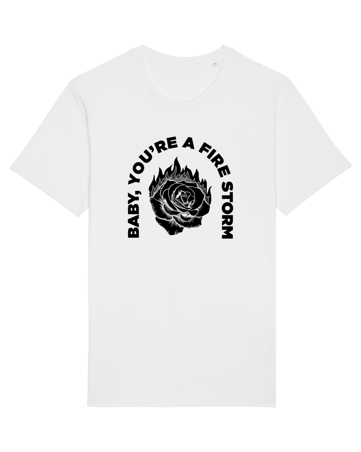 Tricou mânecă scurtă Unisex Rocker White