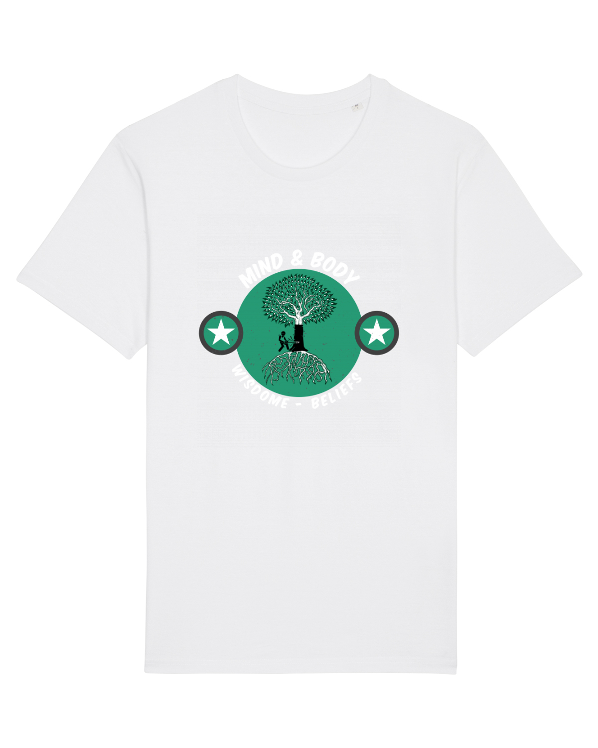Tricou mânecă scurtă Unisex Rocker White