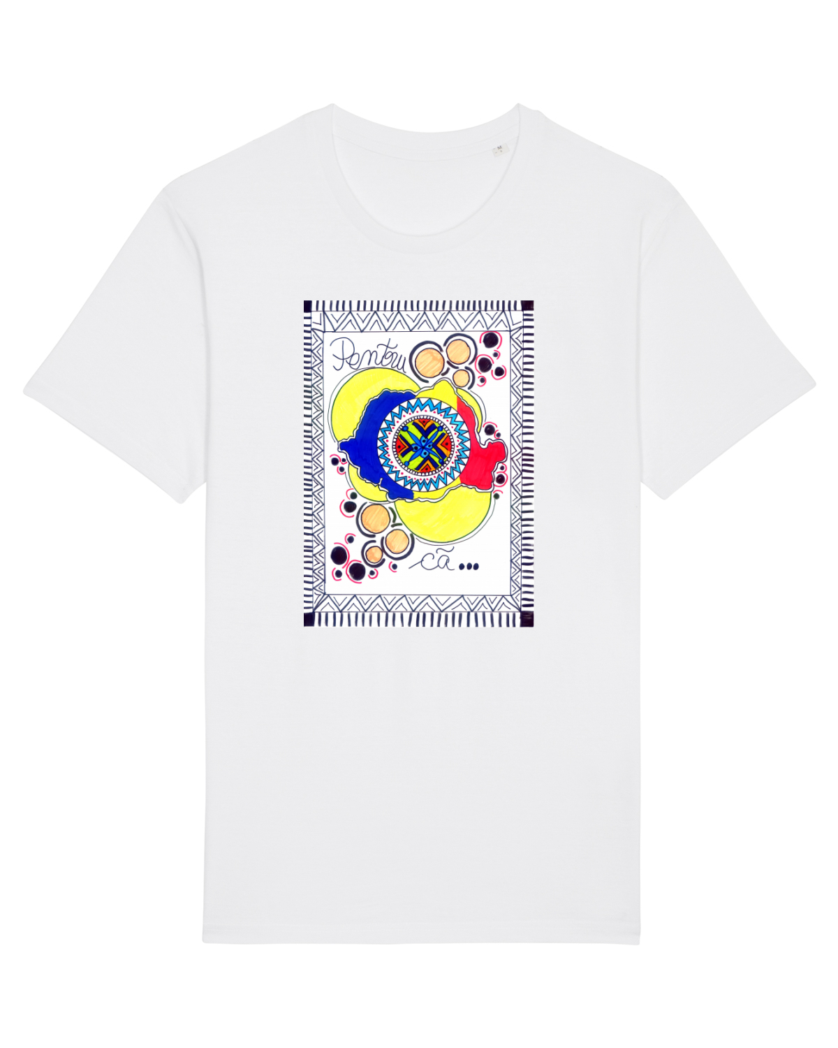 Tricou mânecă scurtă Unisex Rocker White