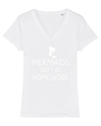Mermaids dont do homework White