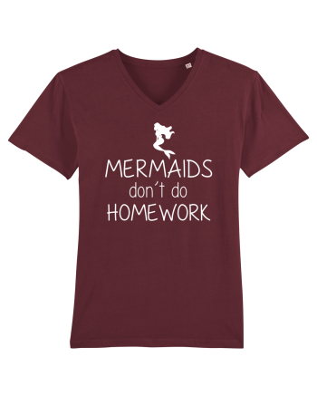 Mermaids dont do homework Burgundy