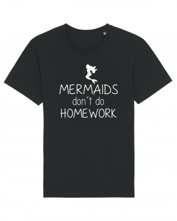 Mermaids dont do homework Black