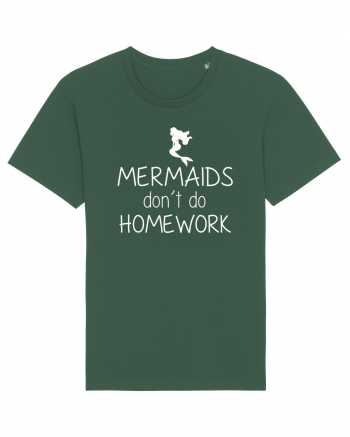 Mermaids dont do homework Bottle Green