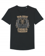 Pain today Strength tomorrow Tricou mânecă scurtă guler larg Bărbat Skater