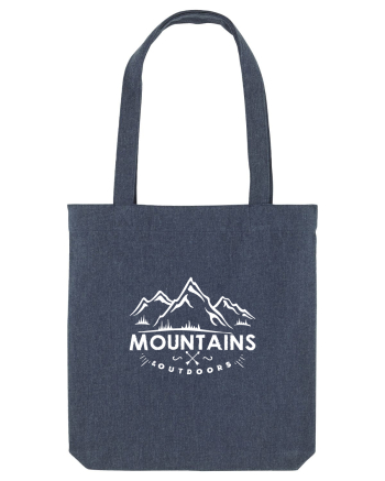 Mountains outdoors Midnight Blue