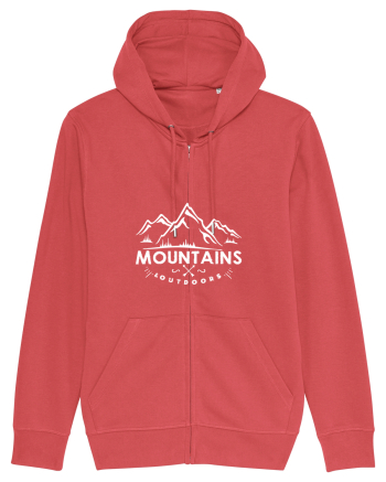 Mountains outdoors Carmine Red