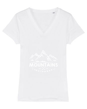 Mountains outdoors White